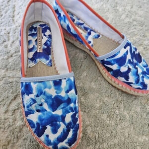 Sophia Webster Juana Oceana Flat Espadrille, Blue